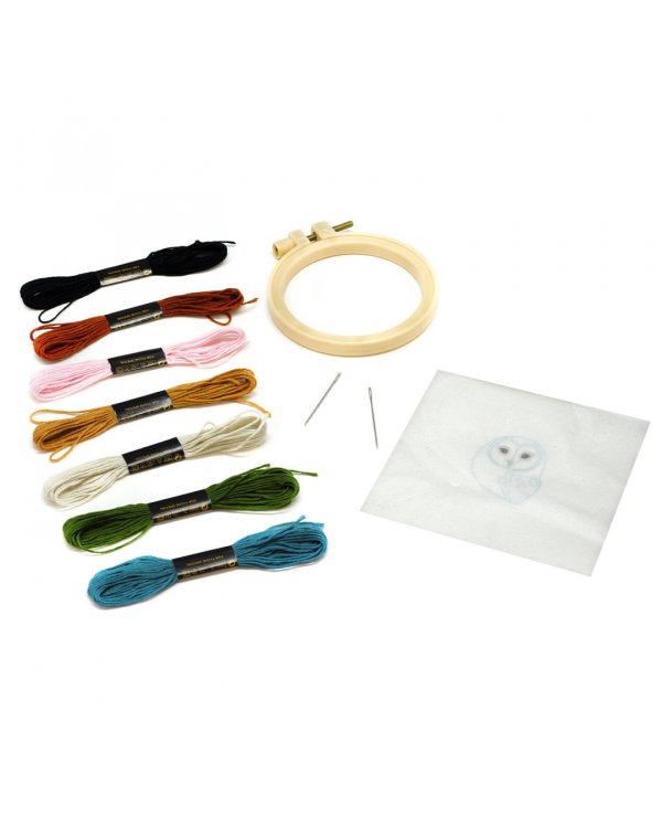 Вышивка на одежде. Сова