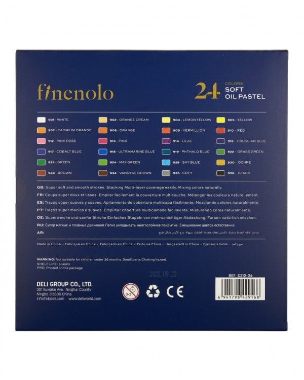 Пастель масляная Finenolo, 24 цвета