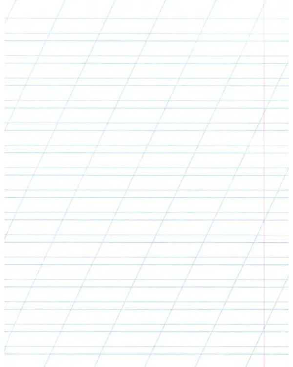 Тетрадь Светло-зеленая, А5+, 12 листов, косая линия