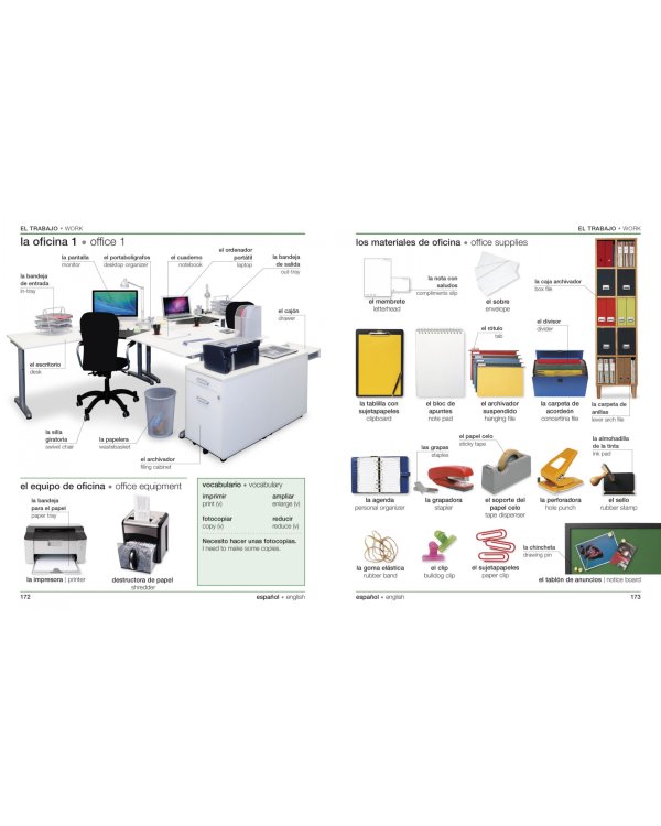 Spanish-English Bilingual Visual Dictionary with Free Audio App