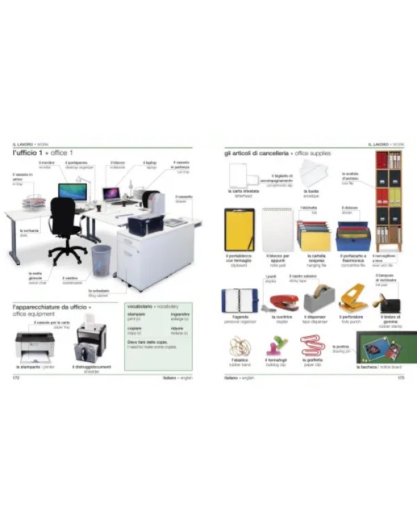 Italian-English Bilingual Visual Dictionary with Free Audio App