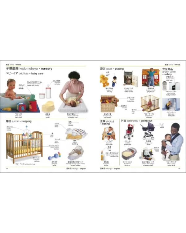 Japanese-English Bilingual Visual Dictionary with Free Audio App