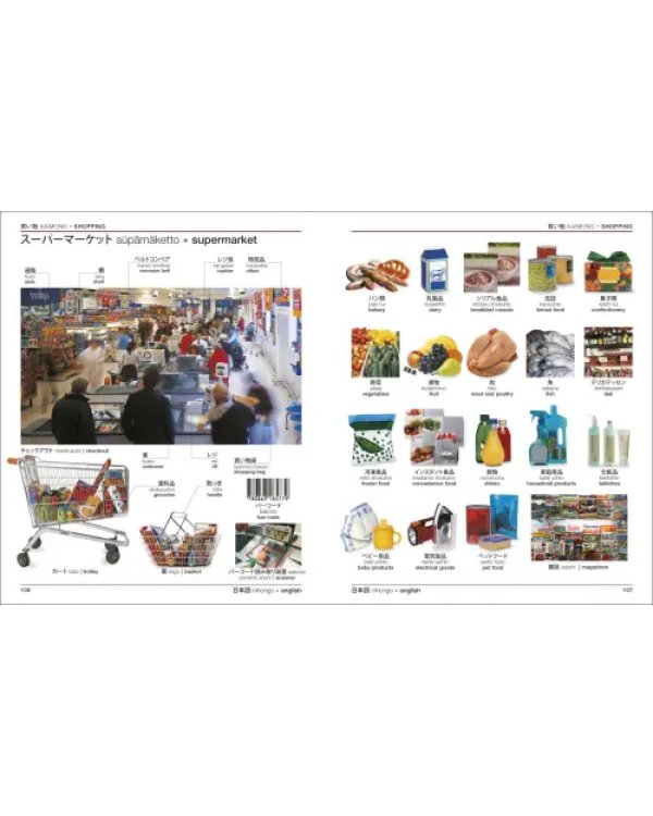 Japanese-English Bilingual Visual Dictionary with Free Audio App