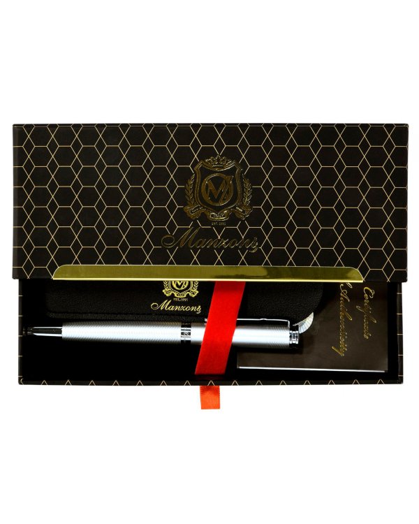 Роллер Piza, серебро, синий