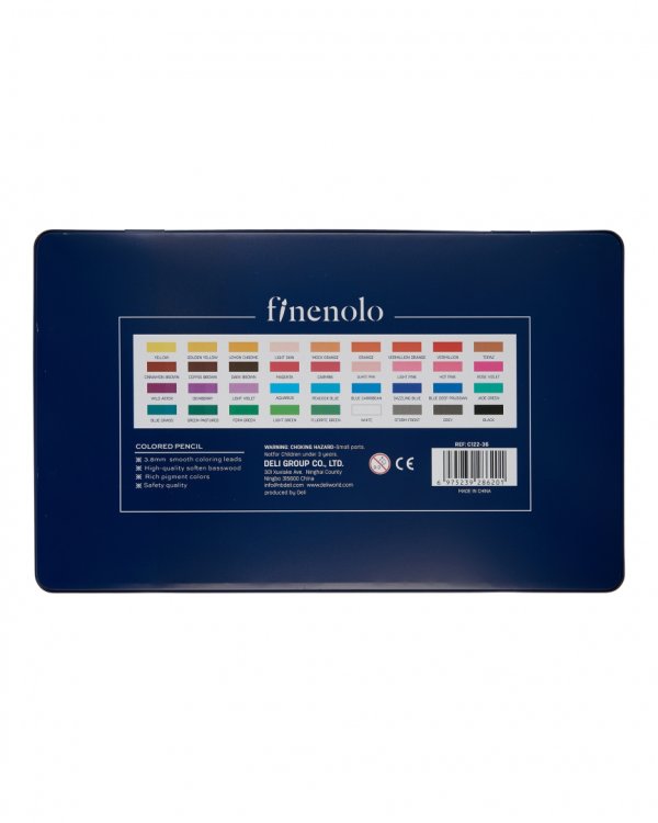 Карандаши цветные Finenolo, 36 цветов