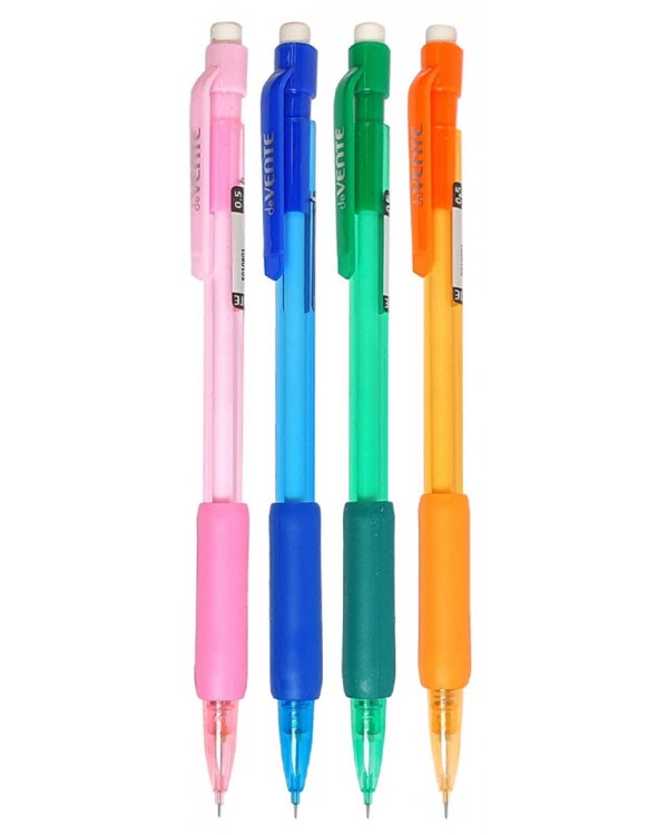 Карандаш автоматический, НВ, с ластиком, в ассортименте