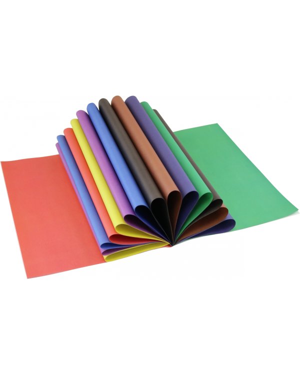 Бумага цветная газетная двусторонняя, A4, 16 листов, 8 цветов