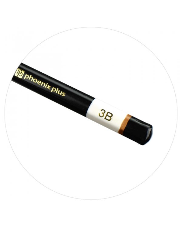 Карандаш чернографитный Жираф, 3B