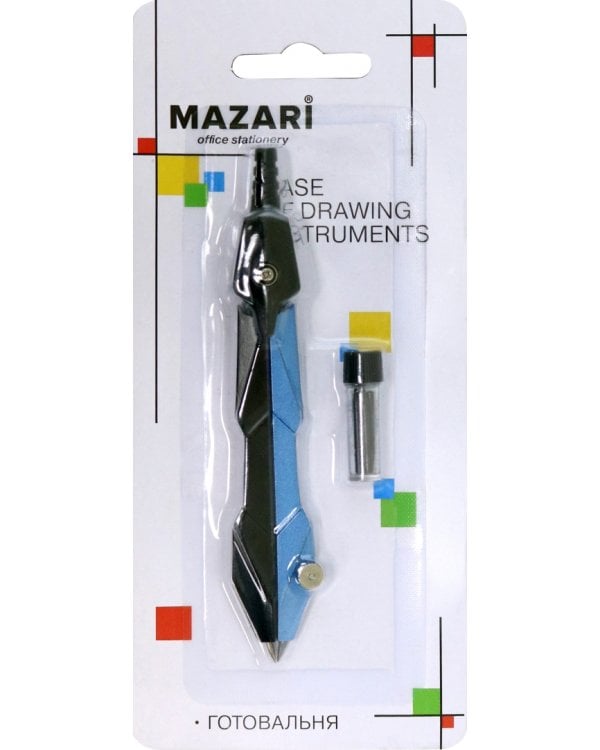 Готовальня, 2 предмета, циркуль, грифель