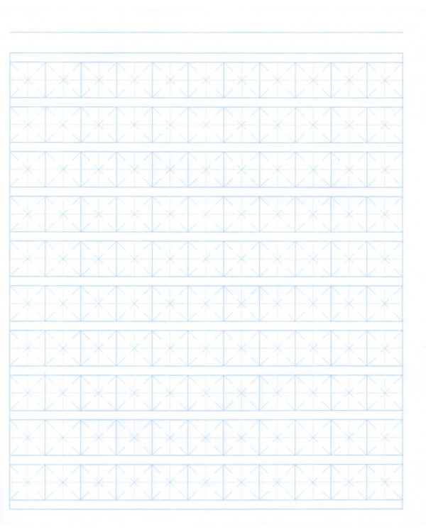 Тетрадь для записи иероглифов Китайская грамота, 48 листов, в ассортименте