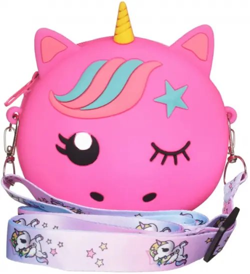 Сумочка для девочки Единорог, фуксия