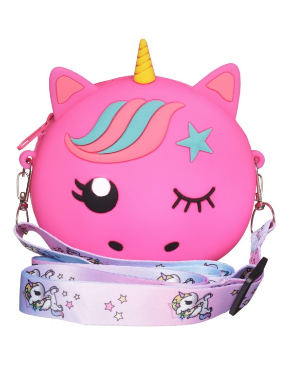 Сумочка для девочки Единорог, фуксия