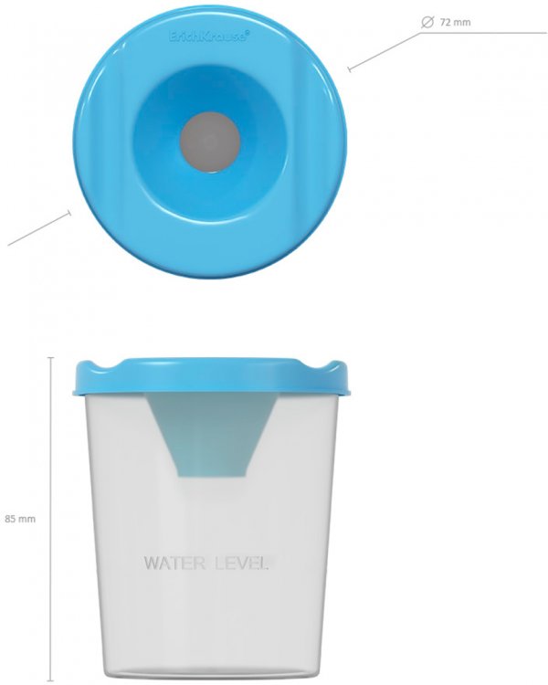 Стакан-непроливайка Pastel, голубой