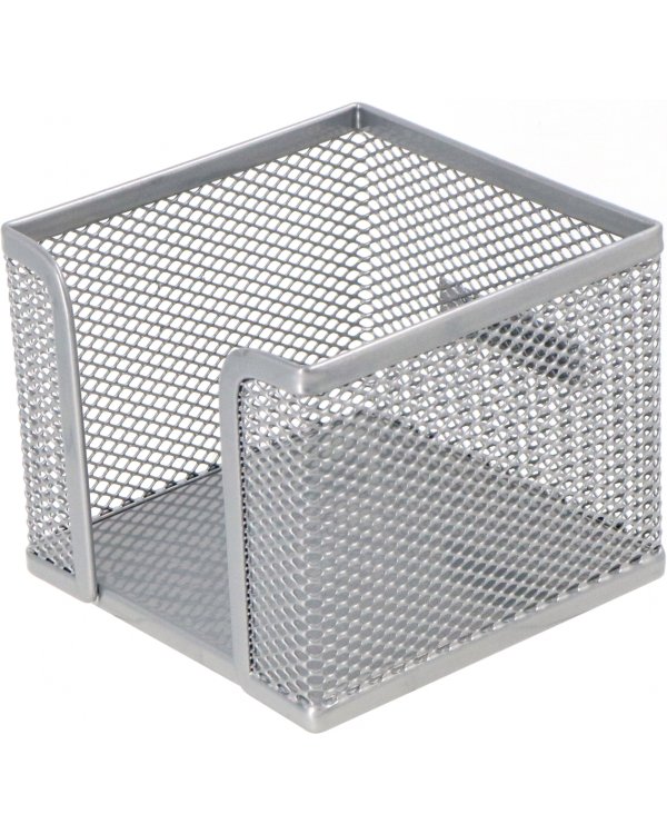 Подставка для бумажного блока Compass. Classic, прямоугольная, металлическая, серебро