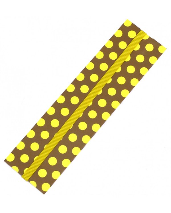 Закладка для книг "Желтый горох" с резинкой (42922)