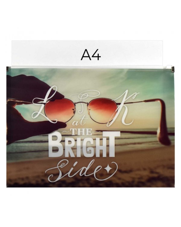 Папка для документов пластиковая Цитата дня, А4