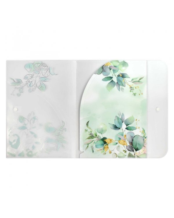 Папка для документов пластиковая Листья, А4