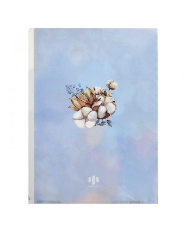 Папка-уголок для документов пластиковая Хлопок, А4