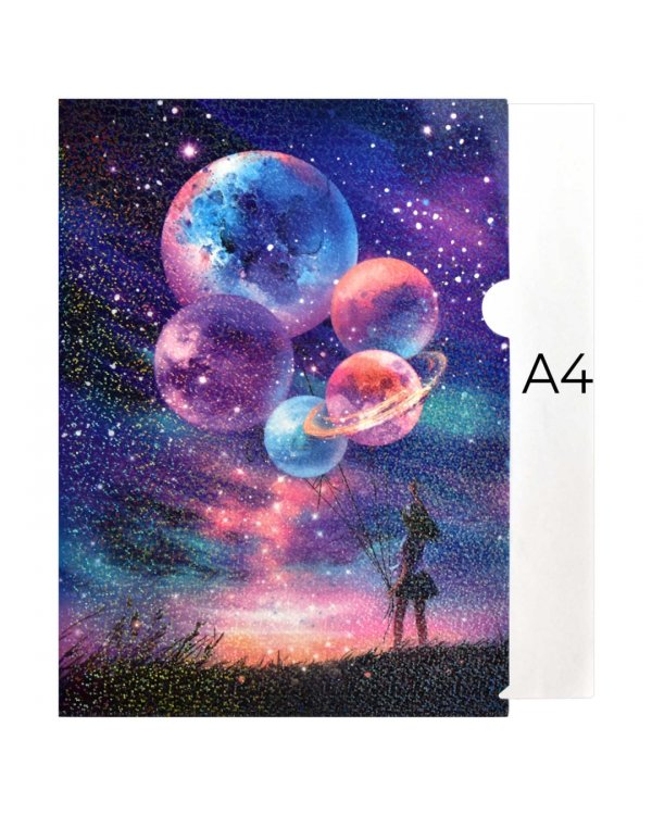 Папка-уголок для документов пластиковая Мечтай