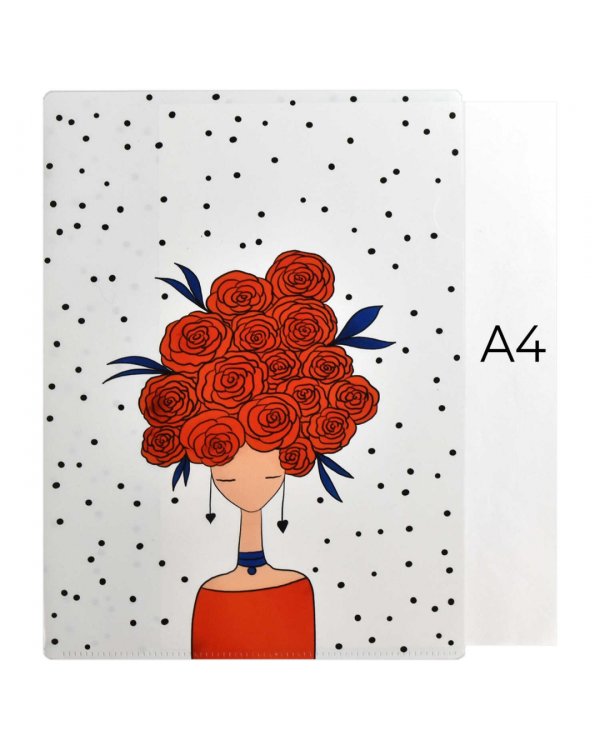 Папка-уголок для документов пластиковая Состояние души, А4