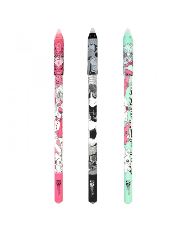 Ручка гелевая Пиши-стирай Аниме, синяя, в ассортименте