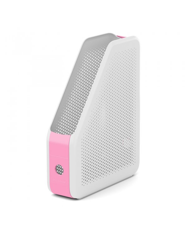 Набор настольный Forte. Pastel, белый с розовой вставкой, 3 предмета