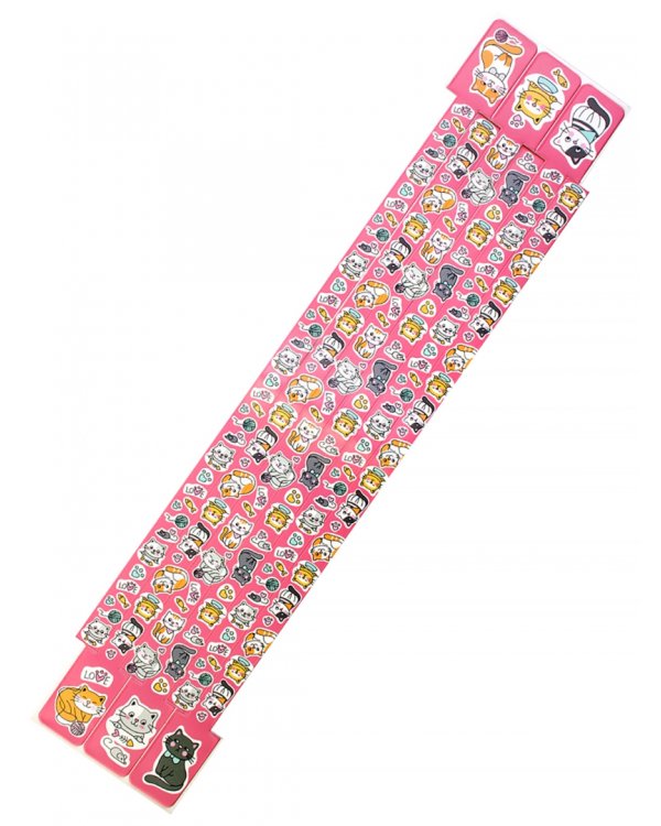 Набор закладок-ляссе Котики 2, 6 штук