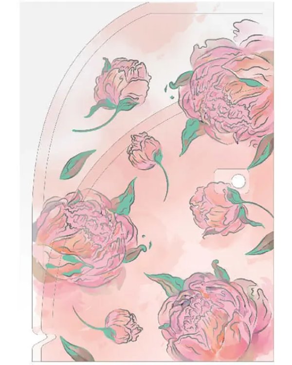 Папка для документов пластиковая Цветы, А4