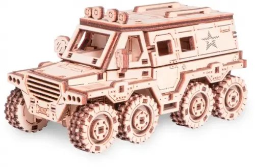 Деревянный конструктор, сборная модель Вездеход-Амфибия