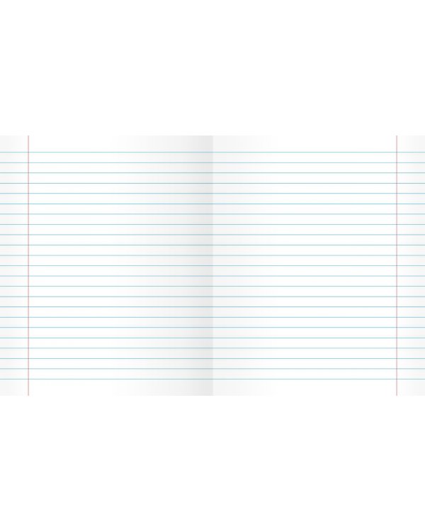 Тетрадь Классическая синяя, 12 листов, линия