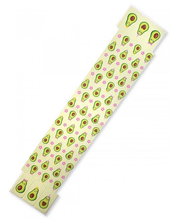 Набор закладок-ляссе Авокадо, 6 штук