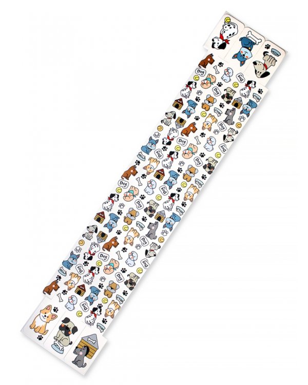 Набор закладок-ляссе Собачки, 6 штук