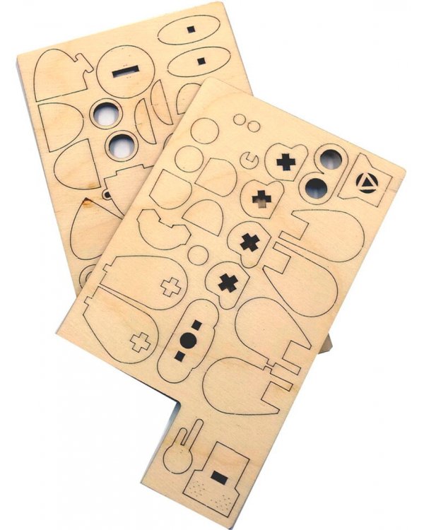 Конструктор 3D деревянный подвижный Робот Санни