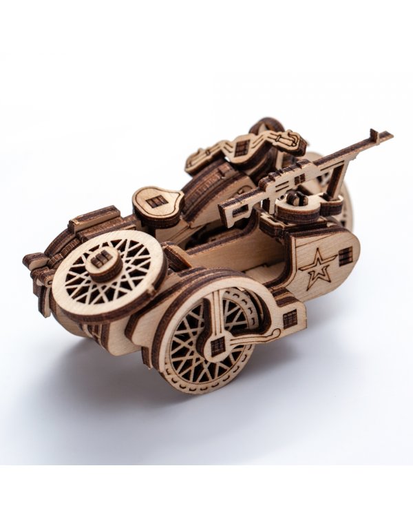 Деревянный конструктор, сборная модель Мотоцикл М72