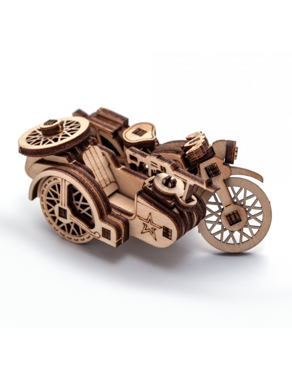Деревянный конструктор, сборная модель Мотоцикл М72
