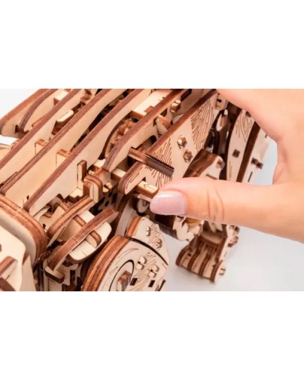 Сборная модель деревянная, конструктор 3D Механический Кот (Кошка)
