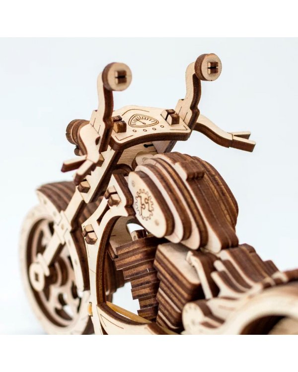 Конструктор деревянный 3D EWA Мотоцикл Cruiser