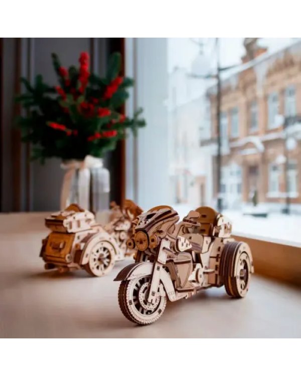 Сборная модель из дерева Мотоцикл Трайк