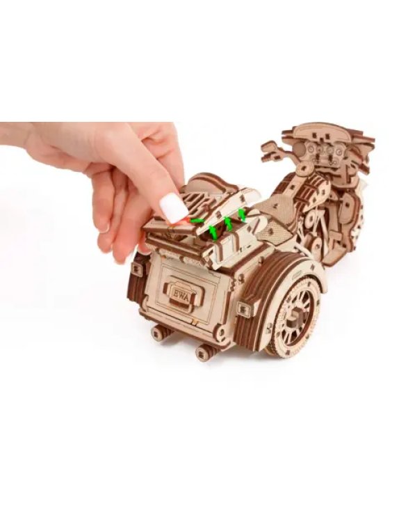 Сборная модель из дерева Мотоцикл Трайк