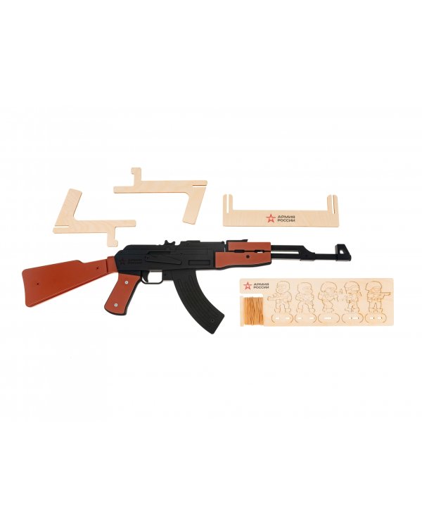 Резинкострел из дерева Автомат АК-47