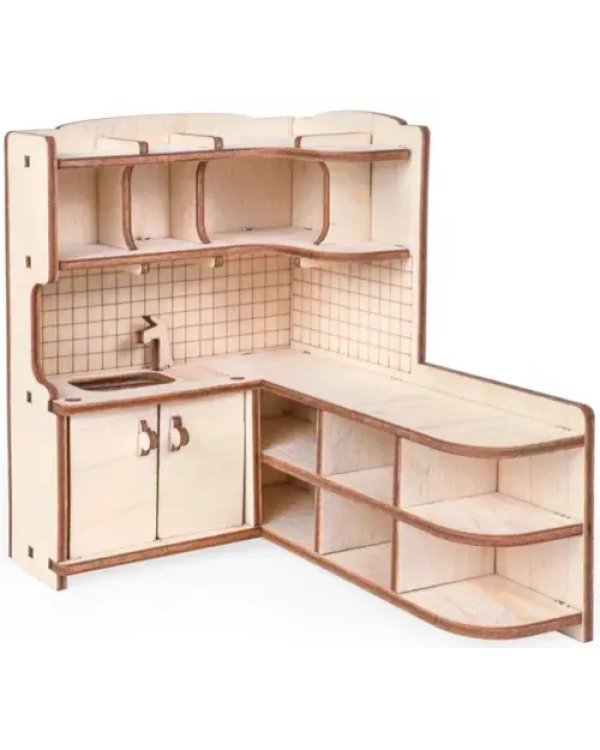 Набор кукольной мебели. Кухня для домика Венеция