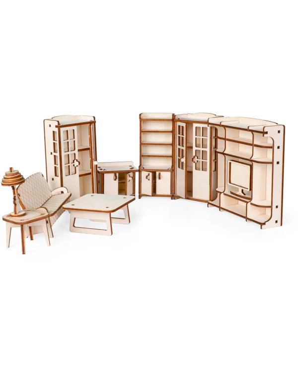 Набор кукольной мебели. Гостиная для домика Венеция