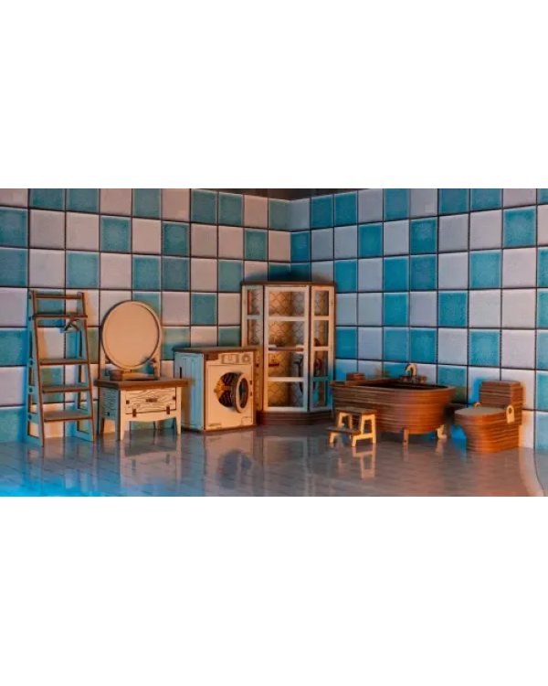 Набор кукольной мебели Ванная комната