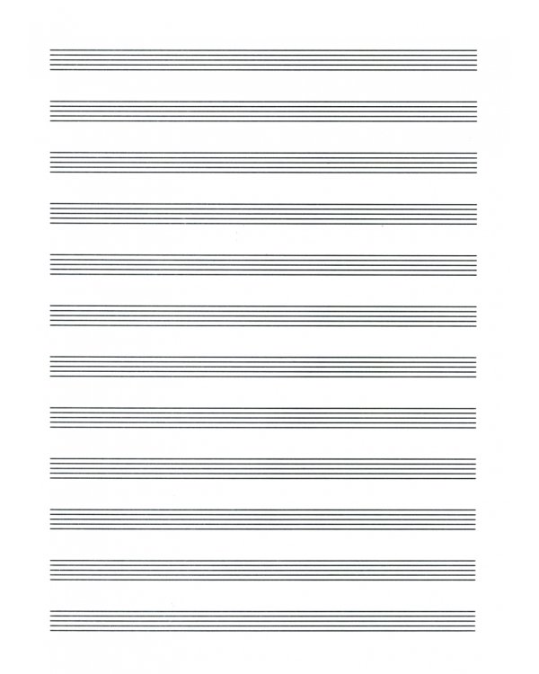 Тетрадь для нот Скрипичный ключ, 12 листов, А4