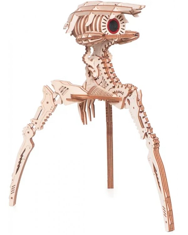 Сборная модель из дерева. Светильник Захватчик Миров