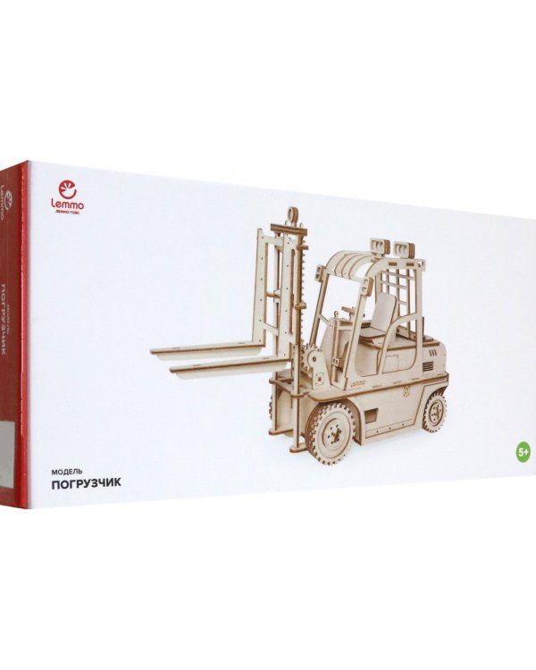 Конструктор 3D деревянный подвижный Погрузчик