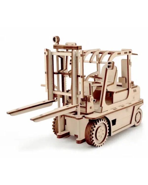 Конструктор 3D деревянный подвижный Погрузчик