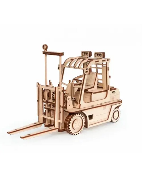 Конструктор 3D деревянный подвижный Погрузчик