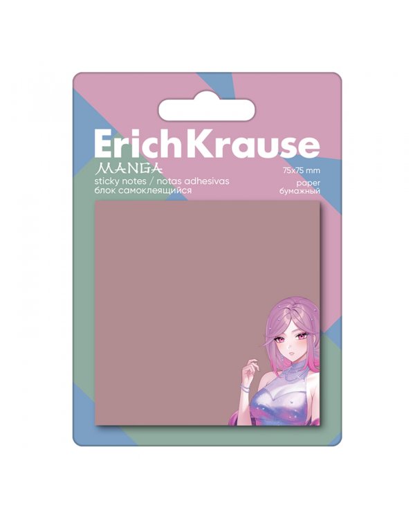 Блок самоклеящийся бумажный Manga, 50 листов