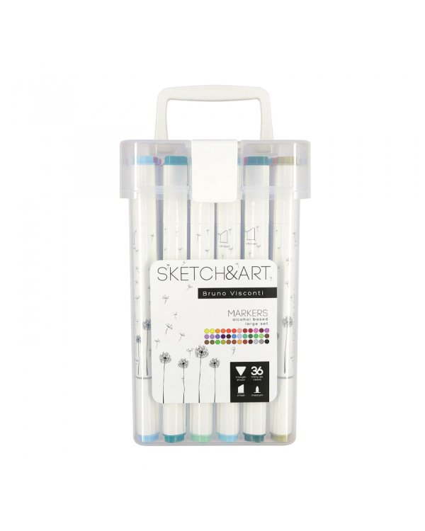 Набор двусторонних скетч-маркеров Sketch&amp;Art, 36 цветов